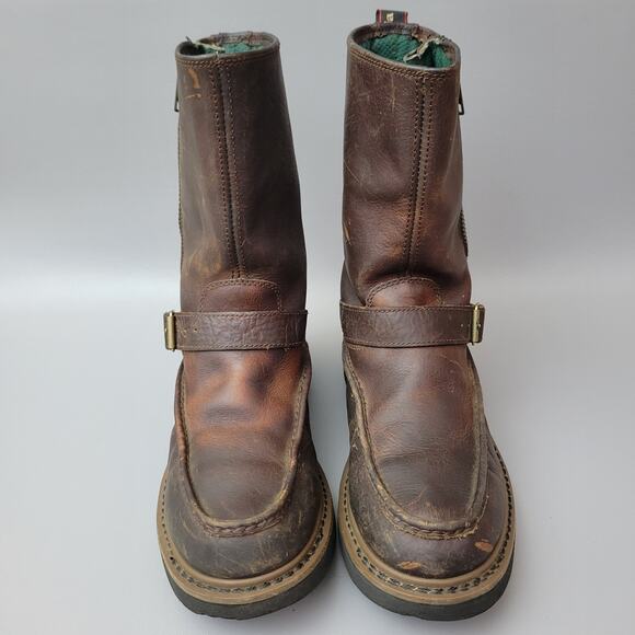 Georgia Wellington G4124 Mens Brown Leather Side Zip Waterproof Work Boot 10.5 M - Picture 6 of 13